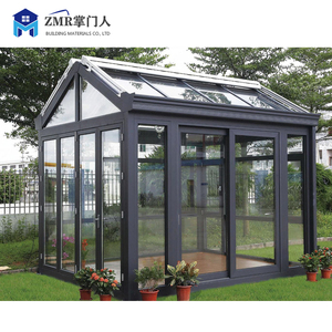Véranda moderne en aluminium et verre pour l'extérieur avec toit plat pour villa, hôtel ou hall Style français pour l'extérieur - Product Image 5