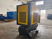 Compresseur d'air à vis rotative à économie d'énergie, type tout-en-un 5,5 kw, 7,5 kw, 11kw, 15kw, 8hp, 15hp, 20hp, 8 bars, 10 bars, 16 bars, mini mobile