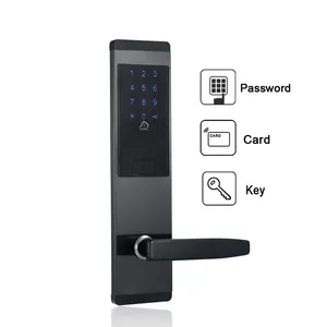 China wifi remoto seguro puerta fabricante TTlock app número pin teclado combinación código sin llave contraseña digital cerradura de la puerta