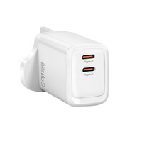 Chargeur rapide GaN 65W avec adaptateur secteur USB Type-C PD QC3.0 doté de la protection SCP OTP OVP pour téléphones mobiles