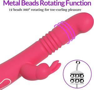 2025 nuevos juguetes flexibles para adultos de conejo, varita clásica de mano impermeable realista, 10 potentes 3 modos de empuje para vibradores de mujer - Product Image 5