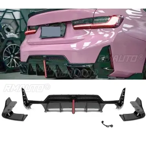 Diffuseur de pare-chocs arrière noir brillant style MP pour BMW G20 2020-2022, accessoires de carrosserie pour BMW G20. - Product Image 4
