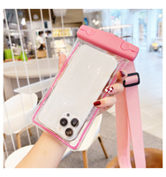 Étui de téléphone portable imperméable EVERSTAR en PVC avec fermeture éclair, sac transparent, design sportif, couleur personnalisable, 10x23cm, universel