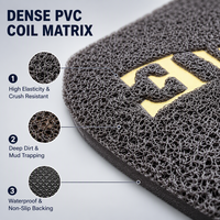 Tapis en PVC robuste pour entrée commerciale, imperméable, antidérapant, lavable, vente en gros