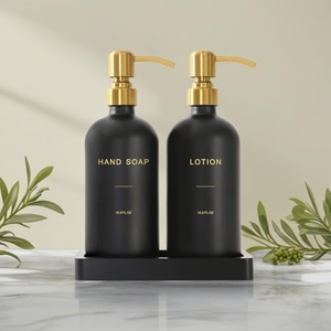 En gros, Distributeur de savon liquide pour les mains en verre de 16 oz avec pompe pulvérisatrice, pour hôtel, fixation murale - Product Image 4