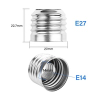 Adaptateur de douille de lampe E27 vers E14, convertisseur, connecteur