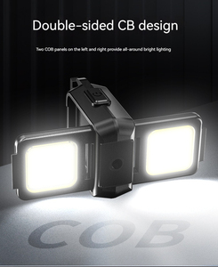 Đèn pin <span class=keywords><strong>LED</strong></span> COB mini sạc lại được, bỏ túi, móc khóa, chống nước, từ tính, dùng cho cắm trại - Product Image 5