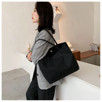 Sac à provisions en toile de taille ajustable-Gousset extensible et poignées en cuir pour épicerie/centre commercial Hauls