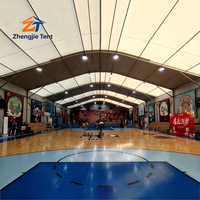 Dôme sportif modulaire Arcum pour terrains de badminton, structure en alliage 6061-T6, résistant au vent 100 km/h, toit en PVC double couche, extérieur, toutes saisons