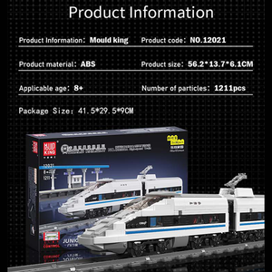 Mould King 12021 1211 Uds <span class=keywords><strong>tren</strong></span> Serie RC CRH380A <span class=keywords><strong>tren</strong></span> eléctrico modelo <span class=keywords><strong>de</strong></span> bloques <span class=keywords><strong>de</strong></span> construcción juguetes educativos técnicos regalo <span class=keywords><strong>de</strong></span> Festival - Product Image 6