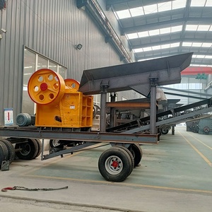 Mesin Penghancur Batu Besar Mobile Jaw Crusher, Mesin Penghancur Marmer Mobile Jaw Crusher untuk Pertambangan Skala Besar - Product Image 1