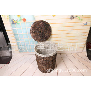 Cestas de lavandería de mimbre, cesta redonda de almacenamiento para ropa, organizador para lavandería, tipo vertical, GF 18, condado de Cao, Shandong - Product Image 3