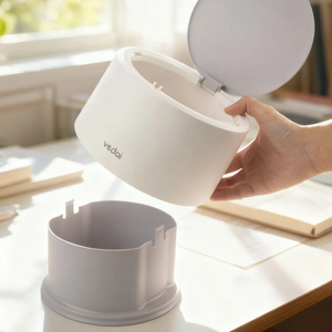 Poubelle de bureau moderne, mini, ronde, en ABS, écologique, pour la maison, le bureau, la <span class=keywords><strong>cuisine</strong></span>, <span class=keywords><strong>recrutement</strong></span> d'agents - Product Image 1