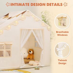 Tienda de Campaña Infantil para Interiores, Espacio Amplio, Casa de Juegos para Niños Pequeños, Castillo de Princesa, Casa de Juegos, Tiendas de Juguete para Niñas y Niños - Product Image 2