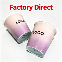 Tasse en porcelaine fine imitation dégradé, vente en gros, réutilisable, personnalisable, impression sérigraphique, promotion de marque, souvenir