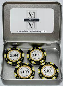 Fichas <span class=keywords><strong>de</strong></span> Póker Magnéticas ABS OEM ODM, Juego <span class=keywords><strong>de</strong></span> Fichas <span class=keywords><strong>de</strong></span> Casino Magnéticas para Fiestas, Regalo Único para Las Vegas - Product Image 1