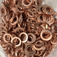 Flat Copper Washer Gasket Crush Washers Fastener 10x15x1.4mm Mulit-Size for Brake Banjo Bolts Fittings