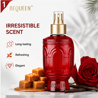 Brume parfumée OEM ODM 175ml Red Muse, spray corporel, parfum cannelle praliné vanille, longue tenue 24h, sans alcool, hydratant