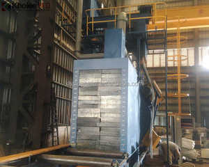 Máquina DE LIMPIEZA DE GRANALLADO transportadora de rodillos personalizada sin diseño de hoyo, para marcos de estructuras de soldadura - Product Image 5