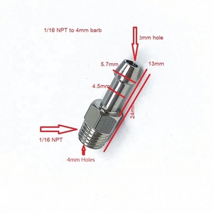 3 Năm CNC Turning Parts Hỗ Trợ Trực Tuyến, Phụ Tùng Thay Thế Ống Phù Hợp Không Khí Phù Hợp Barb Phù Hợp Chủ Đề Thép Không Gỉ 1/16 NPT Nam - Product Image 6