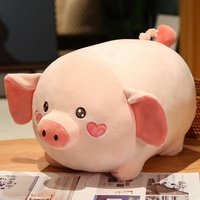 Peluche cochon mignon et dodu, oreiller cochon pour filles, cadeau d'anniversaire, emballage en sac en filet, garantie de 3 mois