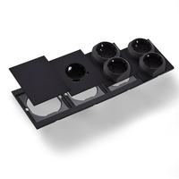 Interruptores y Enchufes de Pared WESA Ultrafinos con Botón Pulsador EU de 1/2/3 Vías con Enchufe USB Tipo C, Combinación Libre, Diseño Moderno de Lujo