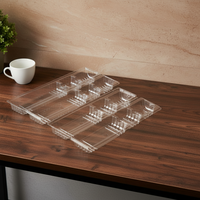 Boîtes de transport pour plantes en PET transparent rectangulaires de 0,3 mm d'épaisseur