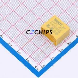 ตัวเก็บประจุนิรภัยแบบ Through hole (THT) รุ่น W42Q3474KM8L00A0W0, ระยะขา P=15 มม., ความจุ 470nF, ค่าความคลาดเคลื่อน 10%, แรงดัน 310V, รุ่น X2 - Product Image 1