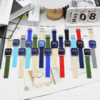 Jam Tangan Digital LED Silikon Unisex Mewah untuk Anak-Anak, Wanita, Pria, dengan Logo Kustom 2025, untuk Olahraga