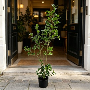 Artificial Ficus Bonsai Artificial Banyan <b>Tree</b> <b>Potted</b> Plant Heart-shaped leaves - Product Image 5