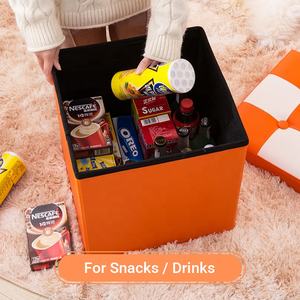 Repose-pieds réglable pouf <span class=keywords><strong>banc</strong></span> de rangement tabouret d'extrémité rembourré pour vêtements et chaussures sous le bureau ou le lit - Product Image 2