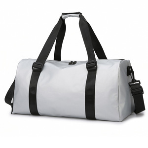 Sac de voyage minimaliste uni grande capacité avec compartiment à chaussures séparé pour chariot, idéal pour la gym et le yoga - Product Image 4