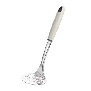 Stainless Steel PP Hand Held Pressed Potato Masher For Smooth Mashed Potatoes Fruit Vegetable Press Crusher