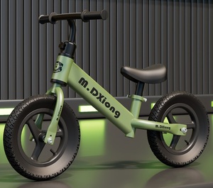 2024 nouveau Design vélo d'équilibre de sécurité avec bébé mignon Tricycles en <span class=keywords><strong>bois</strong></span> marcheur jouets monter sur des jouets pour les enfants - Product Image 2