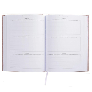 Diario Espiritual de Autocuidado con Tapa Dura A5 y Logotipo Personalizado, Cubierta de Tela, Cita <span class=keywords><strong>Semanal</strong></span>, Gratitud Diaria, Caja para Rellenar con Papel - Product Image 2