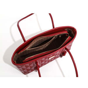 Sac à main en cuir PU grande capacité pour femme avec fermeture éclair, sac à bandoulière pour femme - Product Image 3