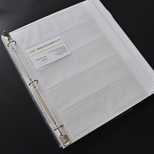 Đôi Hai Mặt Thư Kích Thước Poly 10 Túi Kinh Doanh Thẻ Tay Áo Chất Kết Dính Tấm Siêu Rõ Ràng Kinh Doanh Thẻ Trang Cho 3 Vòng Chất Kết Dính - Product Image 6