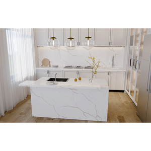 Nhà sản xuất <span class=keywords><strong>Quartz</strong></span> slab calacatta nhân tạo thạch anh đá nhà bếp countertops Engineered Đá Nhân Tạo <span class=keywords><strong>Quartz</strong></span> đá slab - Product Image 2