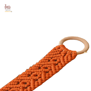 Tovagliolo da cucina <span class=keywords><strong>in</strong></span> cotone retrò ecologico appeso <span class=keywords><strong>in</strong></span> <span class=keywords><strong>legno</strong></span> e macramè portasciugamani - Product Image 5