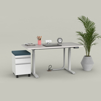 Bureau debout ergonomique écologique OMNI avec préréglages de mémoire et garantie de 5 ans - Design de bureau moderne pour espaces de travail flexibles