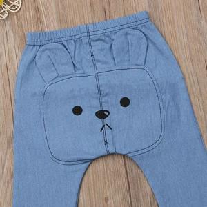 Usine de vêtements pour enfants en Chine, vêtements avec des animaux, pantalons harem pour filles, jeans - Product Image 2