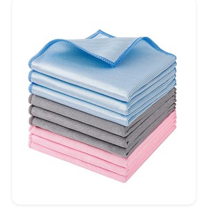 Cleaning <b>Cloth</b> Rectangle Thickened <b>Absorbent</b> Multi Functional Kitchen Dishcloth Blue Gray Pink Solid Color - Product Image 1