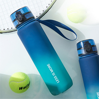 Offre Spéciale – Bouteille d'eau réutilisable et durable de grande capacité (500/600/1000 ml) sans BPA, avec messages de motivation, idéale pour la salle de sport et les activités de plein air