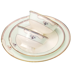 Vaisselle en céramique et porcelaine, assiettes et bols en porcelaine fine pour riz, soupe et nouilles, combinaison libre, cadeau <span class=keywords><strong>de</strong></span> déménagement, style simple - Product Image 5