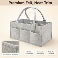 Sac à langer en feutre polyester personnalisé avec logo, pliable, pour maman, idéal pour les voyages et les activités de plein air, vente en gros OEM ODM
