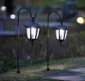 Décoration de chemin de conception moderne étanche <span class=keywords><strong>et</strong></span> durable crochets de bergers alimentés par LED pour l'extérieur lampes solaires suspendues - Product Image 6