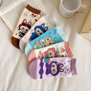 ถุงเท้าสำหรับผู้หญิง ถุงเท้าข้อสั้น<span class=keywords><strong>ผู้หญิง</strong></span> ผ้าฝ้ายหวีใหม่ น่ารัก ลายการ์ตูนอนิเมะ สไตล์ลำลอง ขายส่ง - Product Image 2