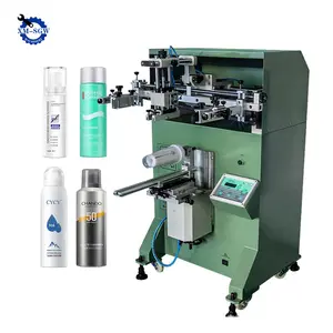 Best Automatic Perfume Bottle Printing Machine Cosmetic Tube Glass Bottles Plastic Cup Cylindrical Silk Screen Printing Machine