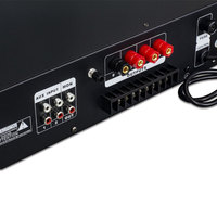TianLai USB 80A Profesyonel Ev Ses Sistemi Amfisi 80W PA Mikser Amfi, Uzaktan Kumandalı 2 Bölgeli Ses Kontrolü ve Bas Tiz Ayarı ile