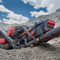 Concasseur à mâchoires mobile de type chenille Zhongde, concasseurs à mâchoires de tracteur, installation de concassage de pierre mobile, capacité de 90 à 650 t/h, facile à utiliser